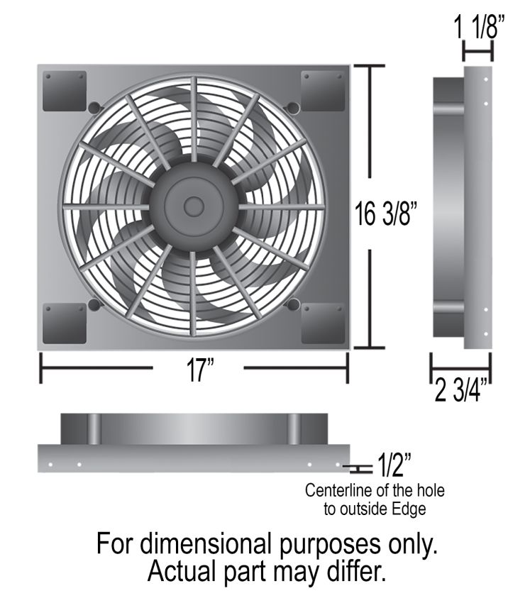 Derale 16817 Powerpack - High Output Single 14