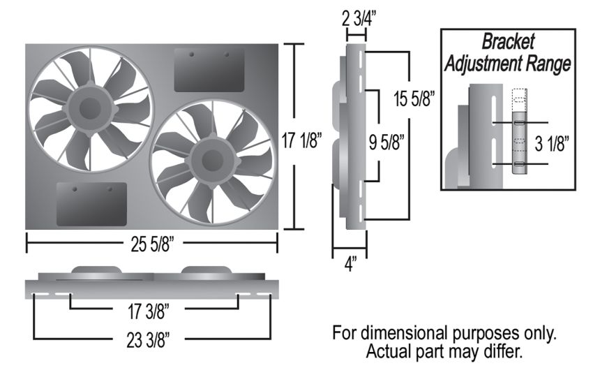 Derale 16826 Powerpack - High Output Dual 12