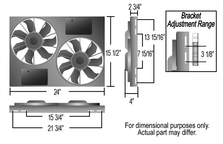 Derale 16831 Powerpack - High Output Dual 11