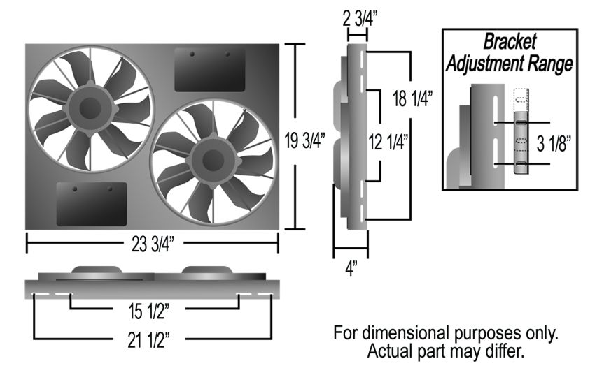 Derale 16835 Powerpack - High Output Dual 11