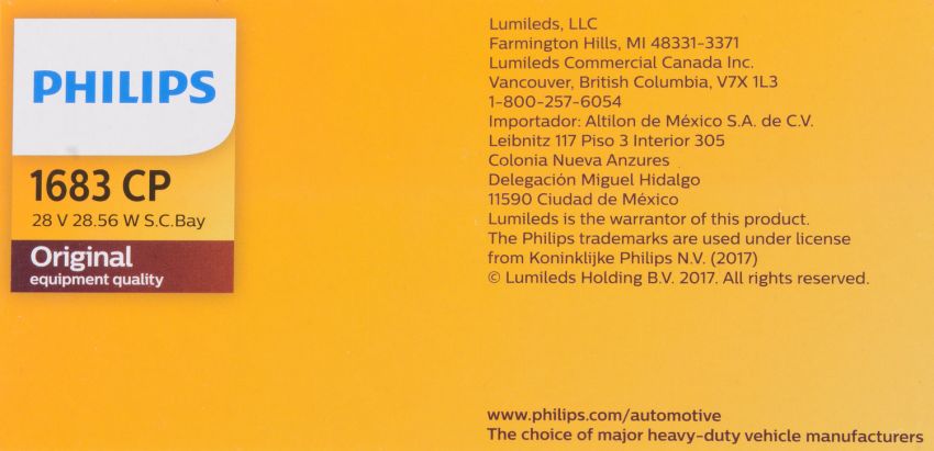 Philips 1683CP Philips Standard Miniature 1683 Pack of 10