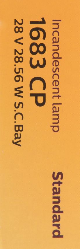Philips 1683CP Philips Standard Miniature 1683 Pack of 10