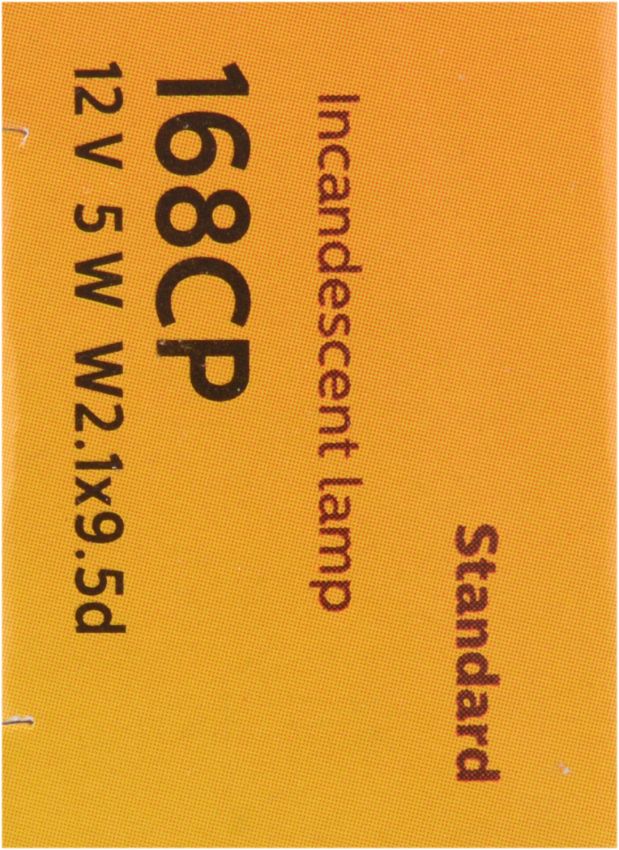 Philips 168CP Philips Standard Miniature 168 Pack of 10