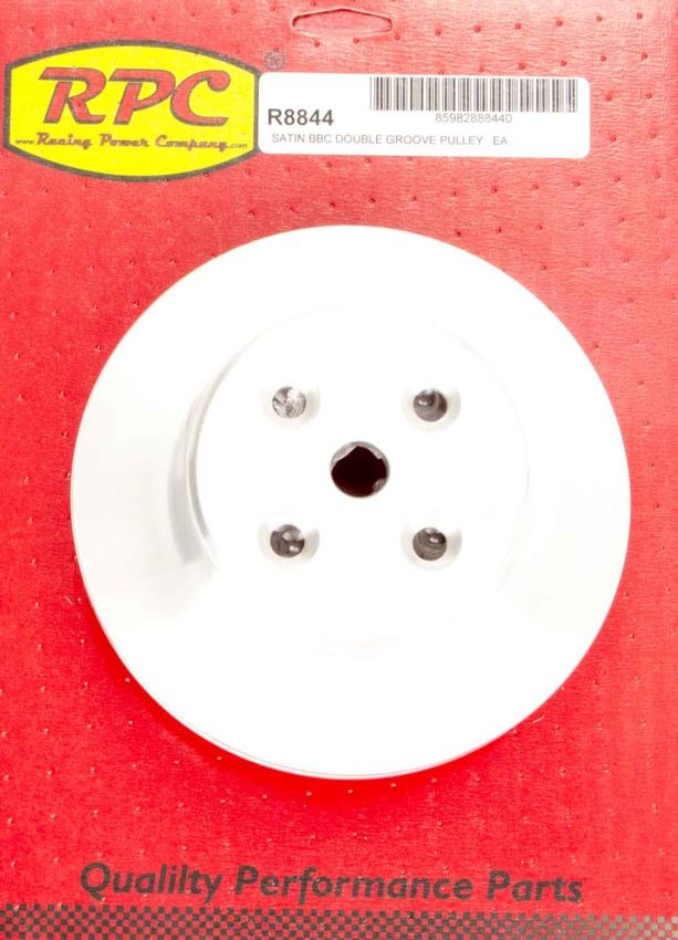 RACING POWER CO-PACKAGED RPCR8844 BBC 2 Groove Satin Alum Long W/PPPulley