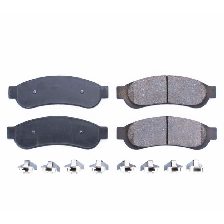 PowerStop 17-1334 PowerStop - Z17 Low-Dust Ceramic Brake Pads with Hardware