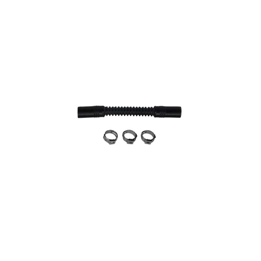 DeatschWerks 9-CT-4-38 Convoluted Tubing 100mm Length x 10mm ID Side 1 x 10mm ID Side 2 - Black