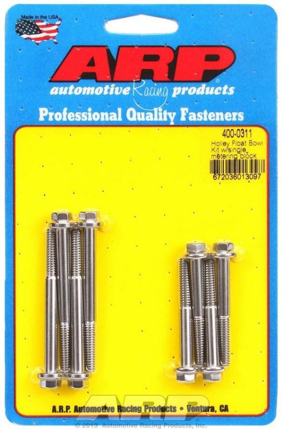 ARP ARP400-0311 Holley Float Bowl Bolt Kit