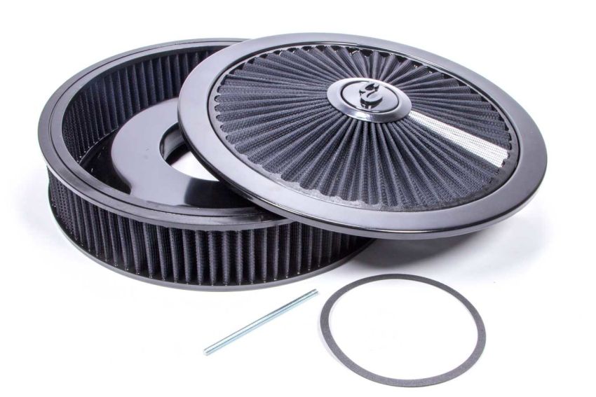 EDELBROCK EDE43662 Air Cleaner Kit - 14in Dia. Breathable - Black