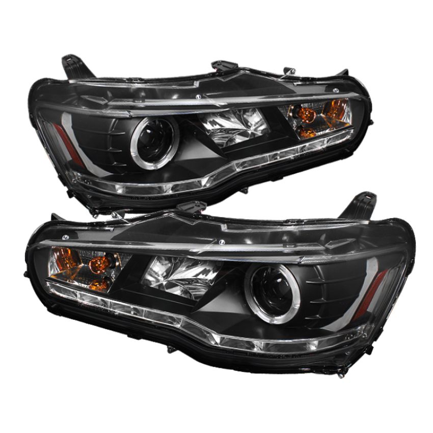 SPYDER 5039392 Projector Headlights - LED Halo - DRL - Black