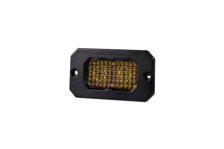 Diode Dynamics DD6438S Stage Series 2 In LED Pod Pro - Yellow Flood Flush ABL Each