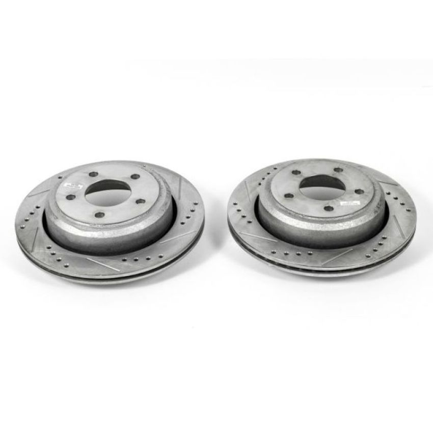 PowerStop AR85135XPR PowerStop Evolution Performance Drilled, Slotted & Plated Brake Rotor Pair