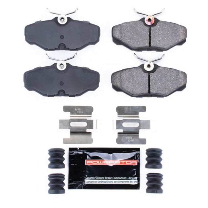 PowerStop Z23-610 PowerStop - Z23 Daily Driver Carbon-Fiber Ceramic Brake Pads with Hardware Kit