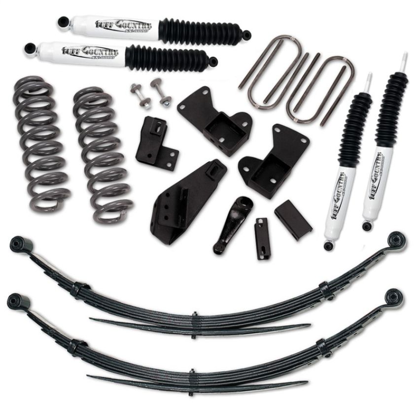 Tuff Country 24812KN 81-96 Ford Bronco 4x4 4in Lift Kit with Rear Leaf Springs (SX8000 Shocks)