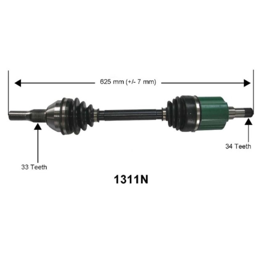 Autopart International Axle Assembly 100% NEW 1700196953