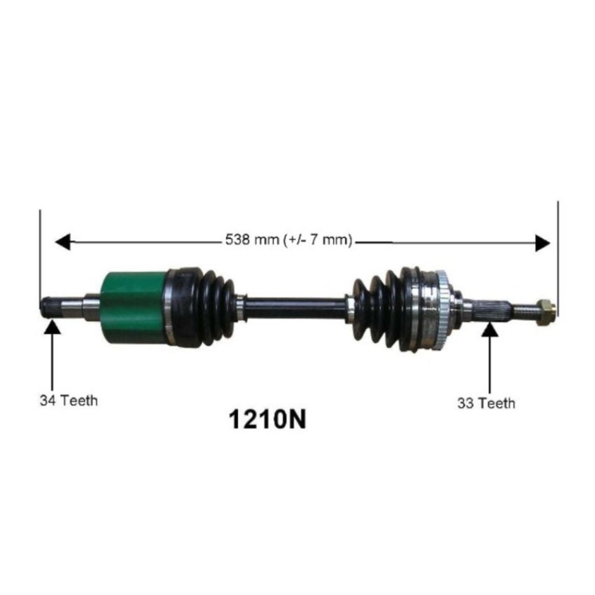 Autopart International Axle Assembly 100% NEW 1700197002