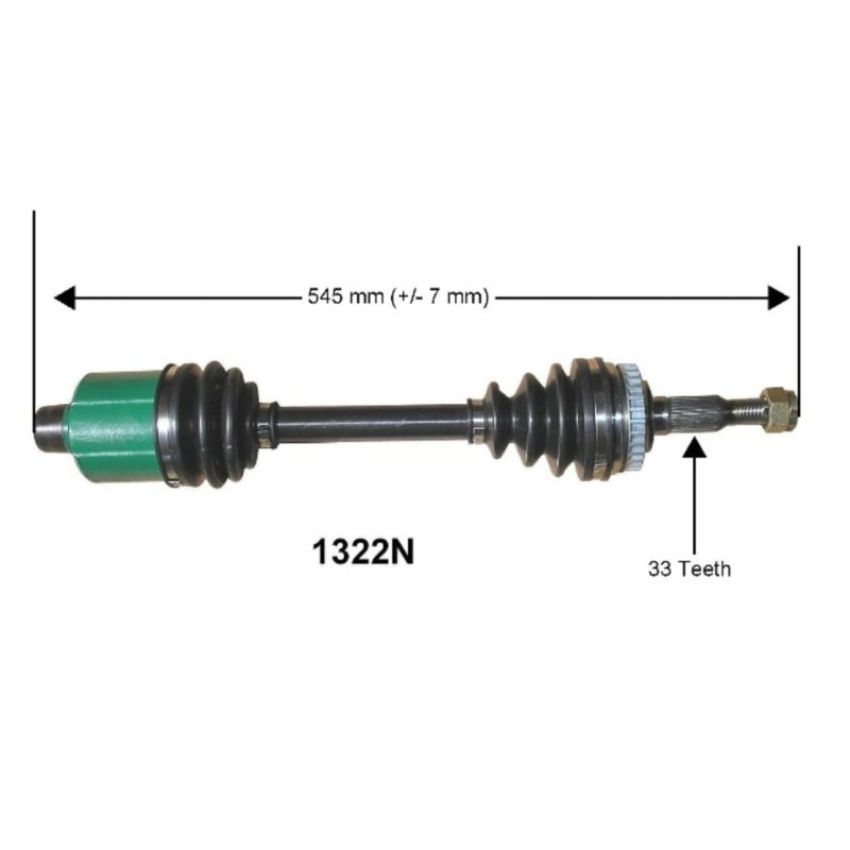 Autopart International Axle Assembly 100% NEW 1700197004