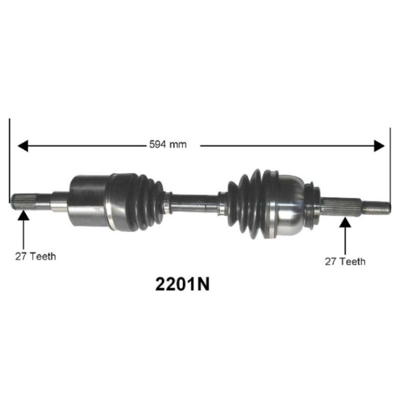 Autopart International Axle Assembly 100% NEW 1700197031