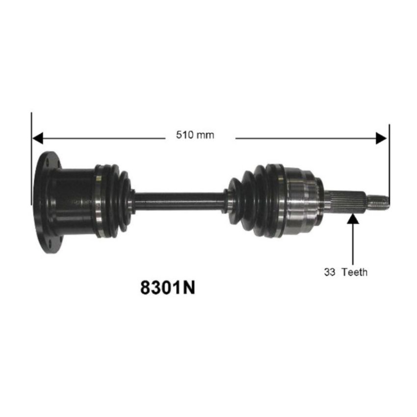 Autopart International Axle Assembly 100% NEW 1700197035