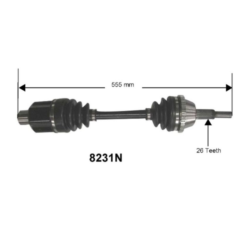 Autopart International Axle Assembly 100% NEW 1700197044