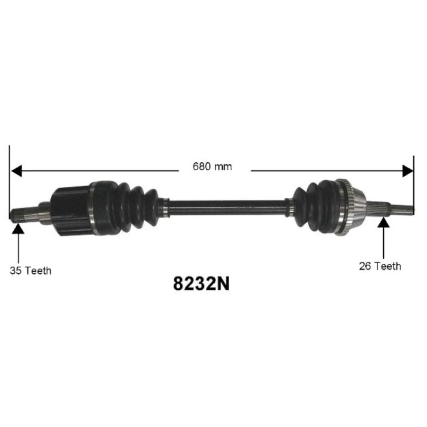 Autopart International Axle Assembly 100% NEW 1700197045