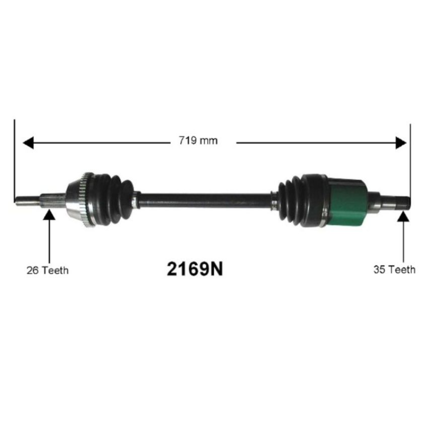 Autopart International Axle Assembly 100% NEW 1700197047