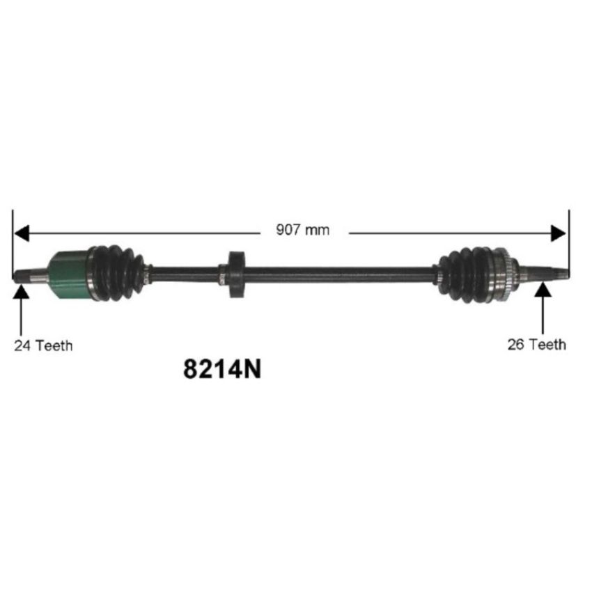 Autopart International Axle Assembly 100% NEW 1700197053