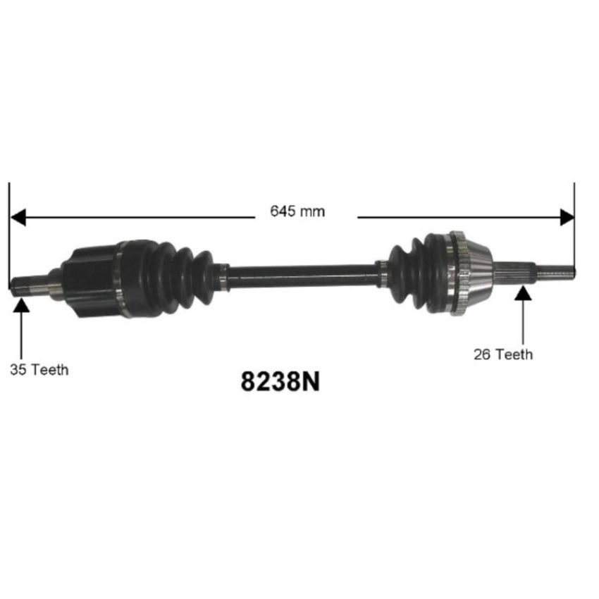 Autopart International Axle Assembly 100% NEW 1700197061