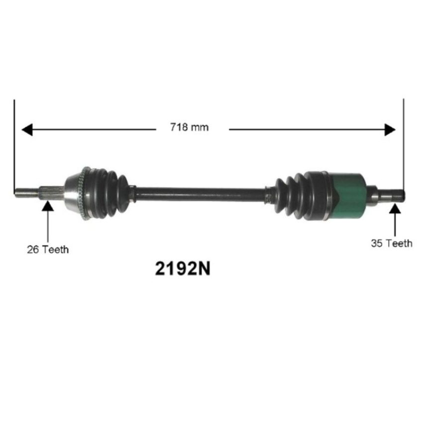 Autopart International Axle Assembly 100% NEW 1700197065