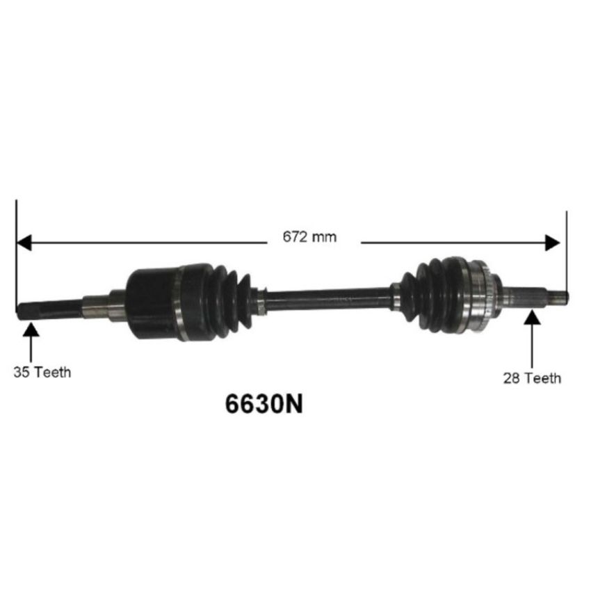 Autopart International Axle Assembly 100% NEW 1700197066