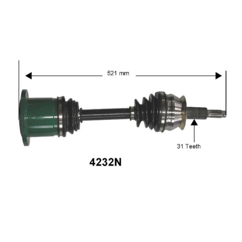 Autopart International Axle Assembly 100% NEW 1700197084