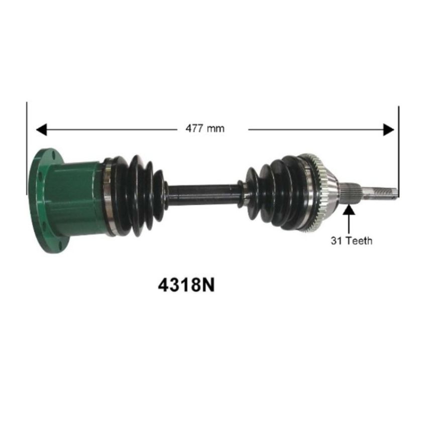 Autopart International Axle Assembly 100% NEW 1700197096