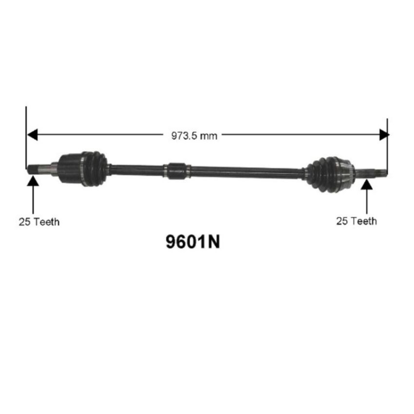 Autopart International Axle Assembly 100% NEW 1700197103