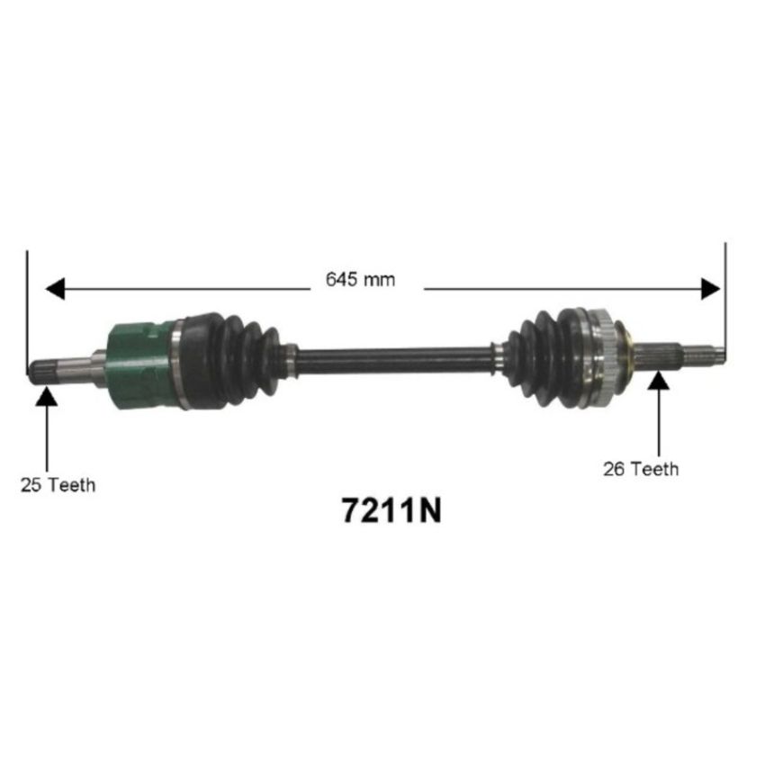 Autopart International Axle Assembly 100% NEW 1700197105