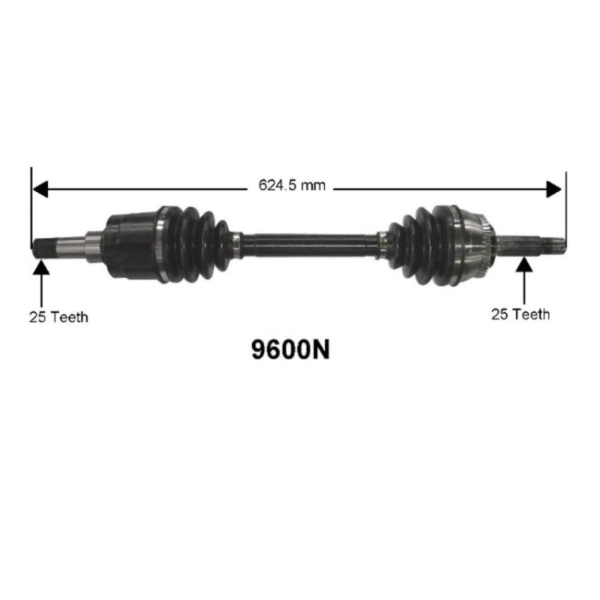 Autopart International Axle Assembly 100% NEW 1700197108