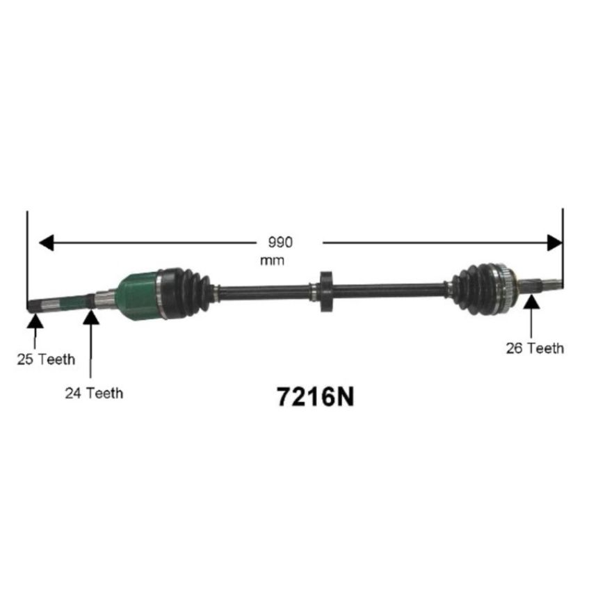 Autopart International Axle Assembly 100% NEW 1700197110