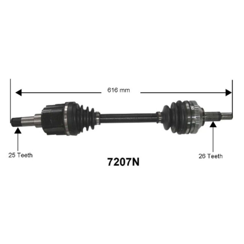 Autopart International Axle Assembly 100% NEW 1700197113