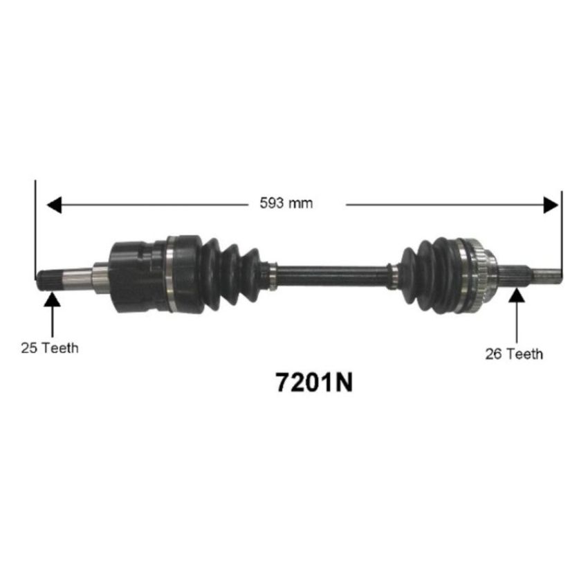 Autopart International Axle Assembly 100% NEW 1700197118