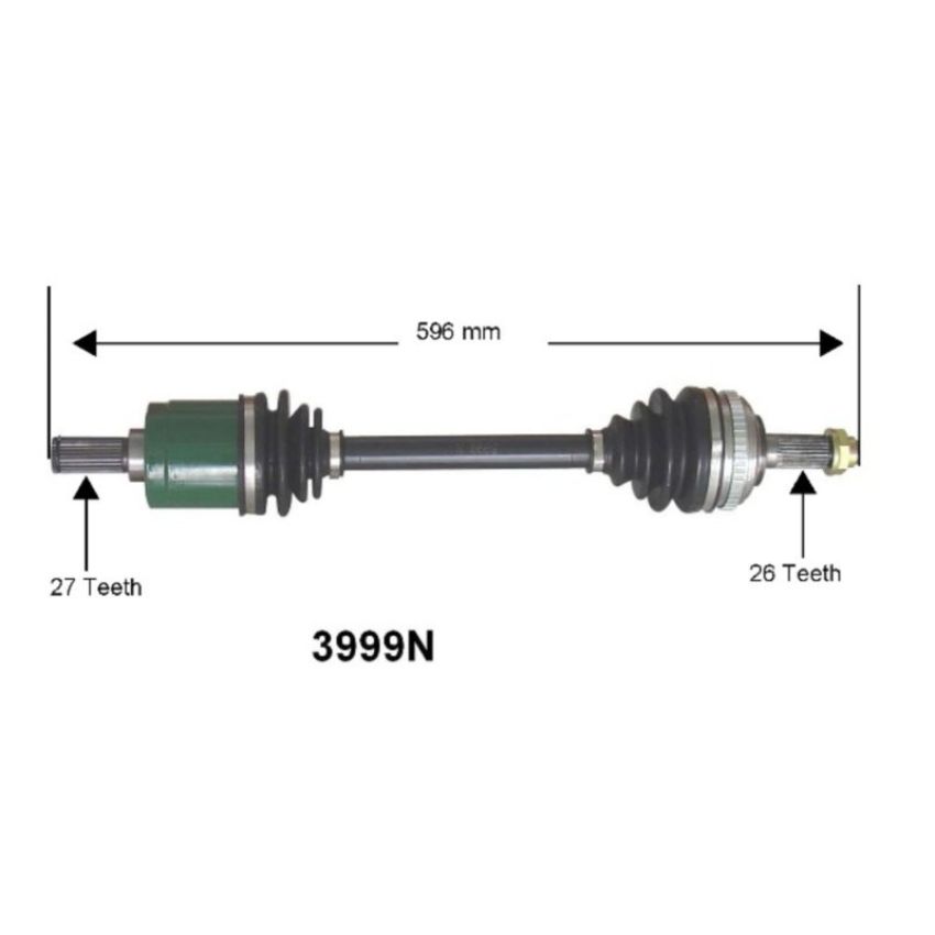 Autopart International Axle Assembly 100% NEW 1700197128