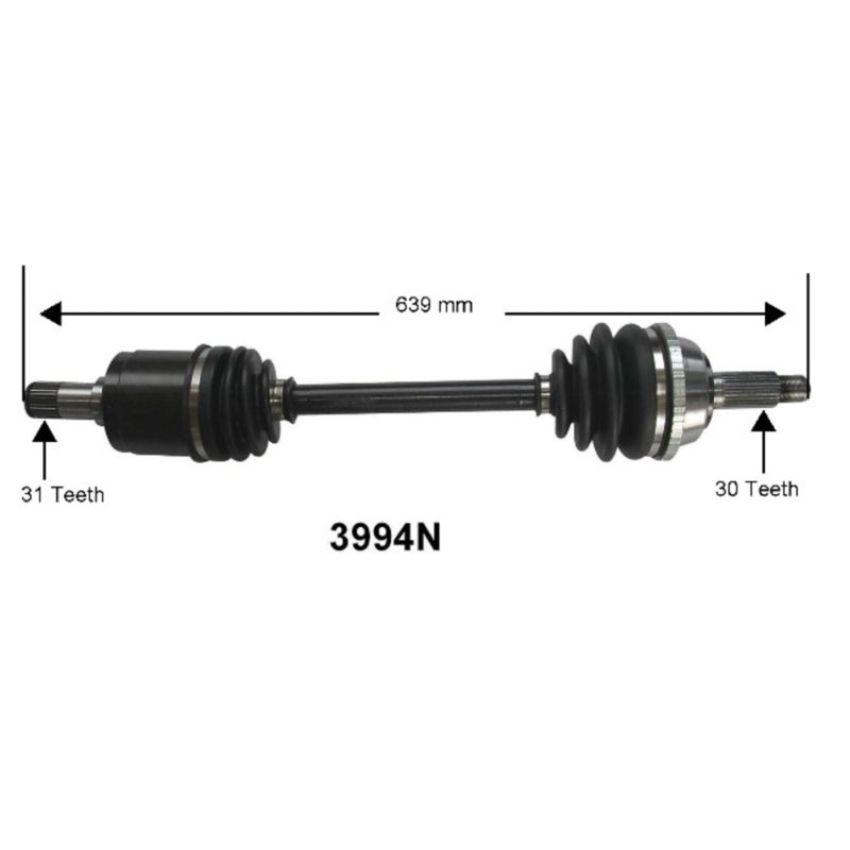 Autopart International Axle Assembly 100% NEW 1700197132
