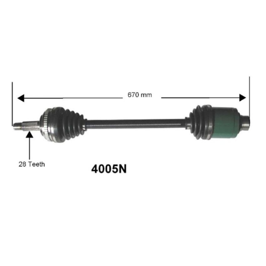 Autopart International Axle Assembly 100% NEW 1700197139