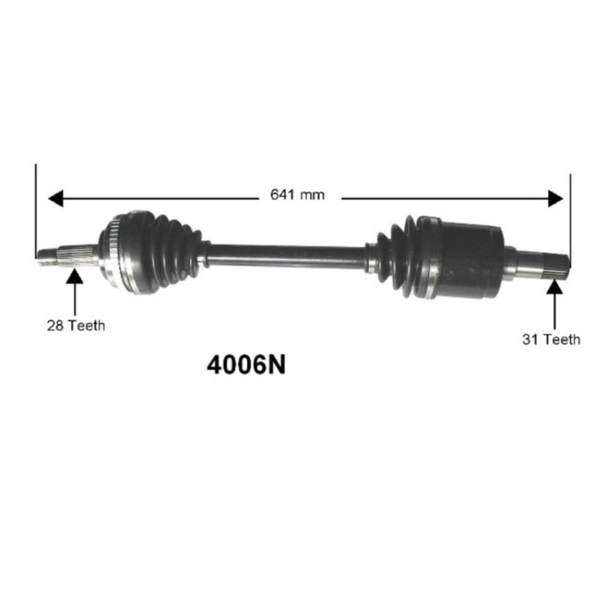 Autopart International Axle Assembly 100% NEW 1700197140