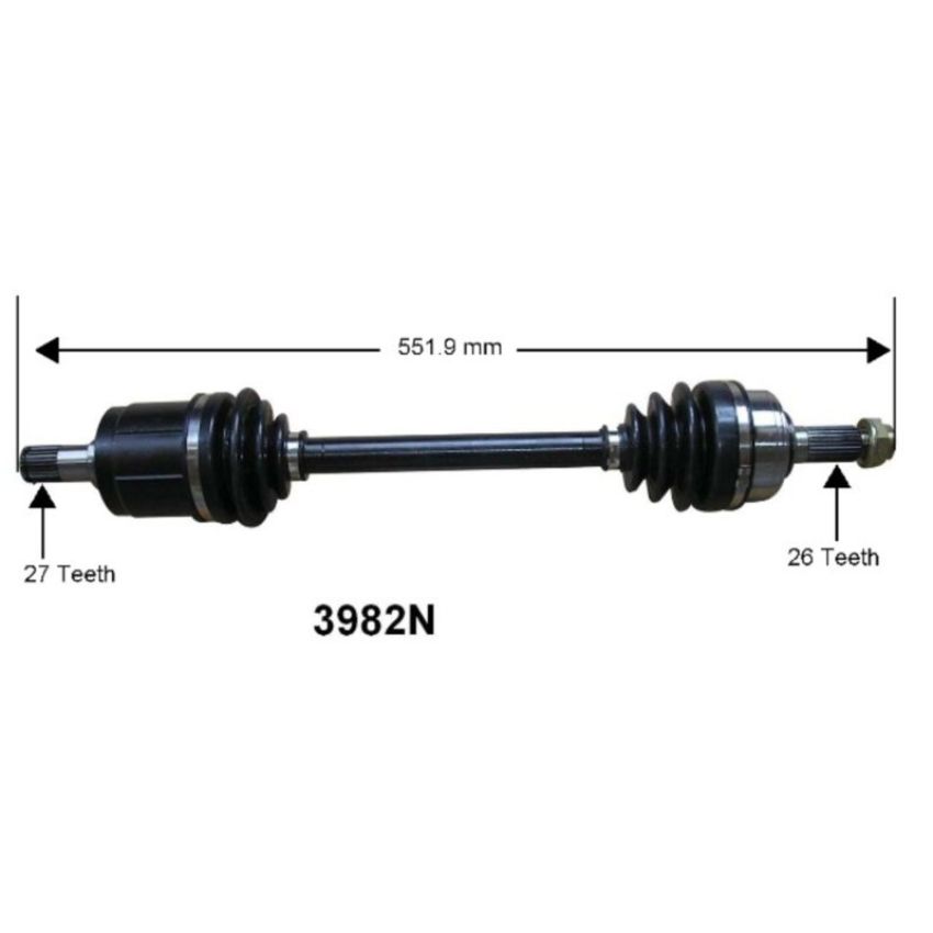 Autopart International Axle Assembly 100% NEW 1700197176