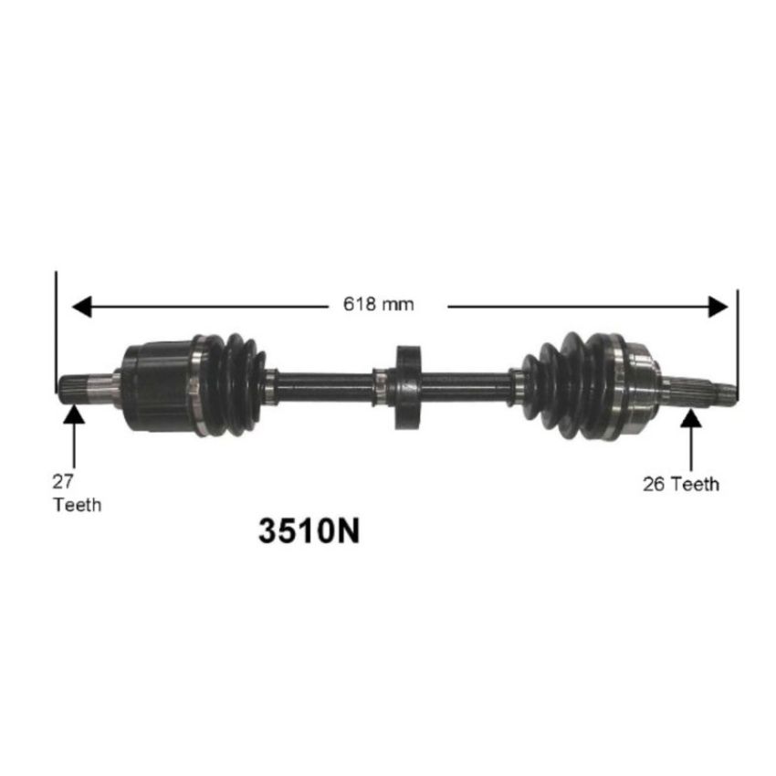 Autopart International Axle Assembly 100% NEW 1700197313