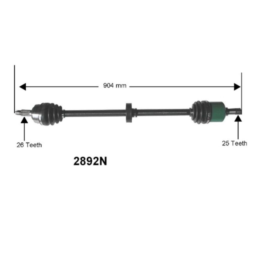 Autopart International Axle Assembly 100% NEW 1700197314