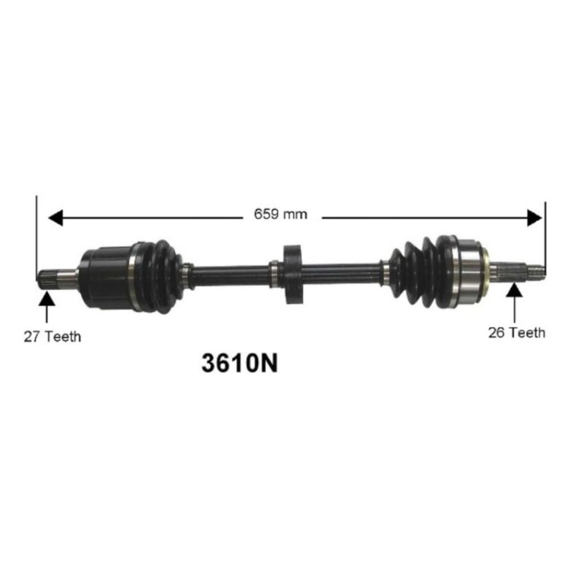 Autopart International Axle Assembly 100% NEW 1700197327