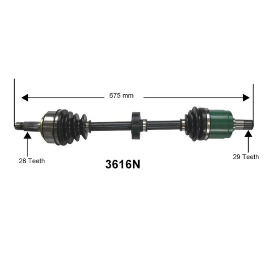 Autopart International Axle Assembly 100% NEW 1700197329