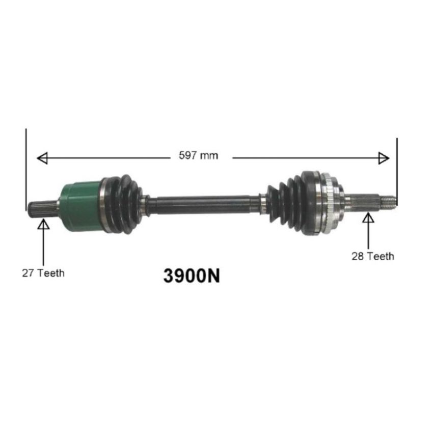 Autopart International Axle Assembly 100% NEW 1700197333
