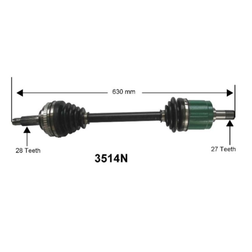 Autopart International Axle Assembly 100% NEW 1700197336