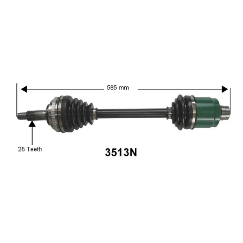 Autopart International Axle Assembly 100% NEW 1700197337
