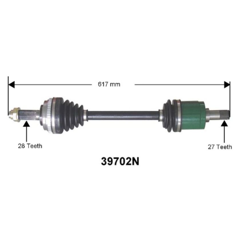 Autopart International Axle Assembly 100% NEW 1700197340